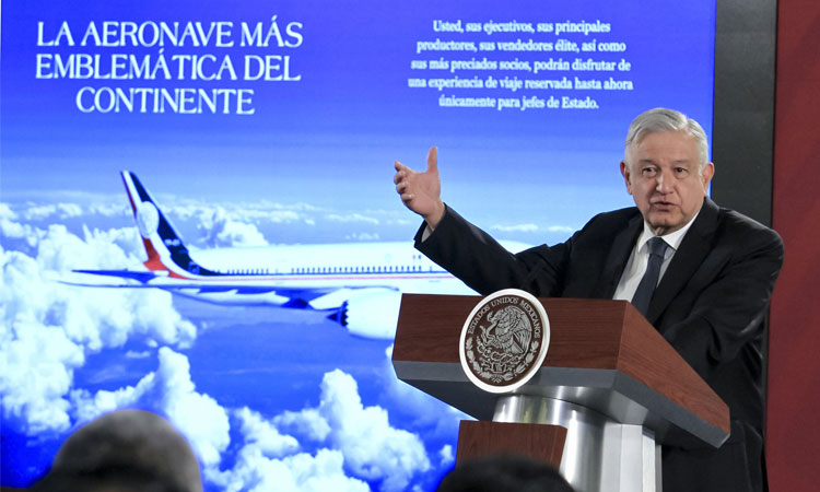 A 500 el cachito: podrían rifar en Loteria Nacional el avión presidencial