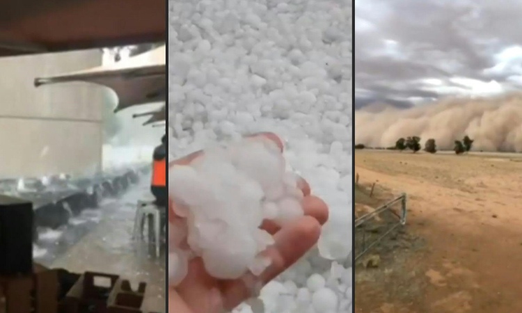 La sorprendente tormenta de polvo y granizo gigante que azotó Australia