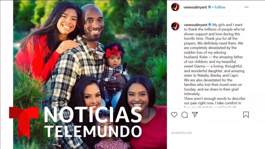 Vanessa Bryant rompe el silencio y publica un emotivo mensaje tras la trágica muerte de su esposo Ko