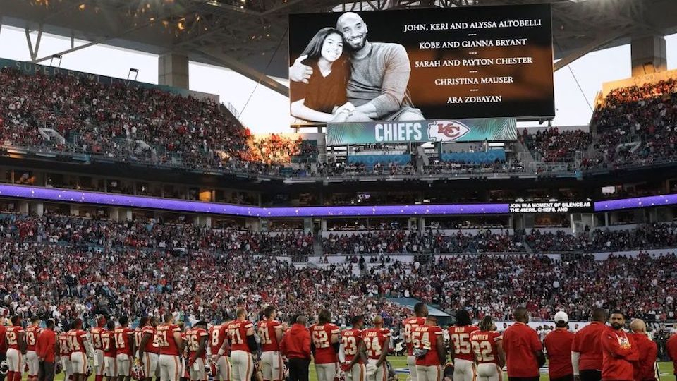 Kobe Bryant y su hija Gianna son recordados en el Super Bowl