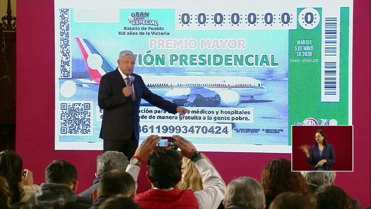 “Se va a rifar el avión presidencial”: adelantó López Obrador